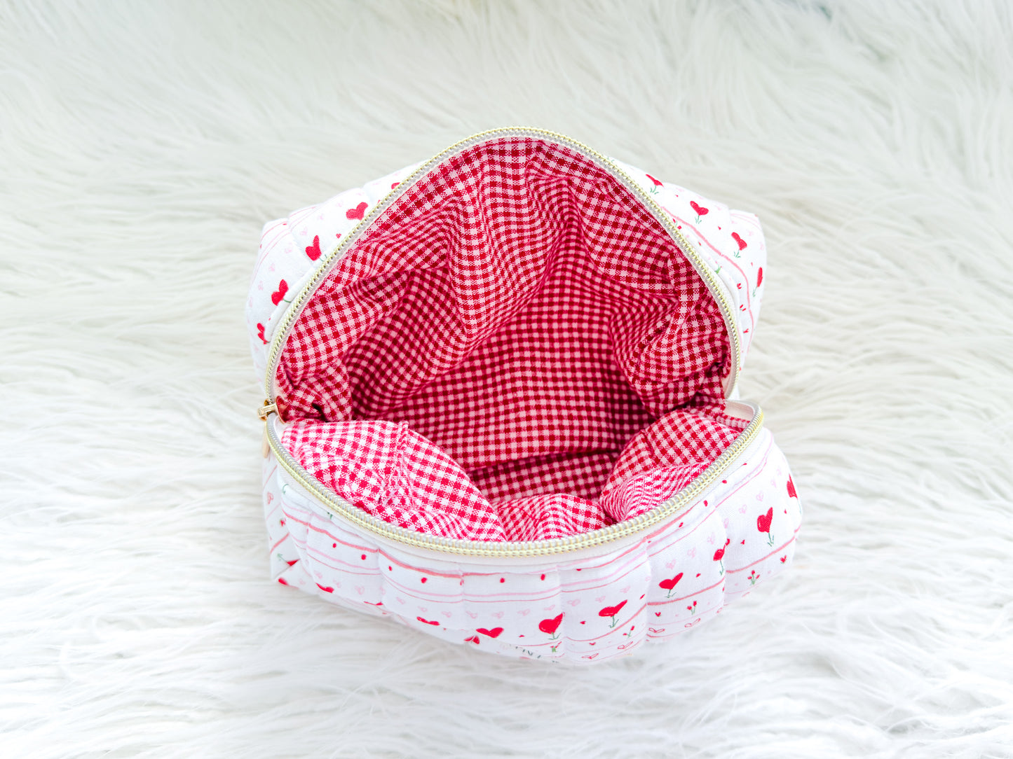 Love Letters Quilted Everything Pouch