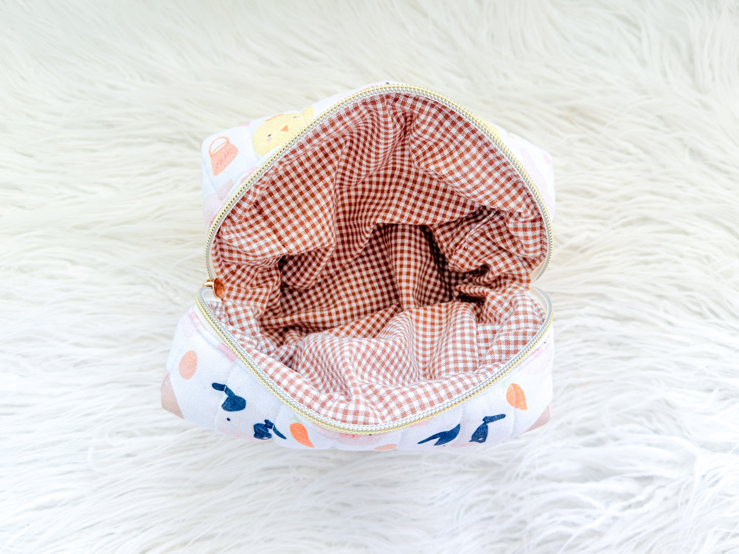 Farmyard Friends Quilted Everything Pouch – Mini & Me Original Print