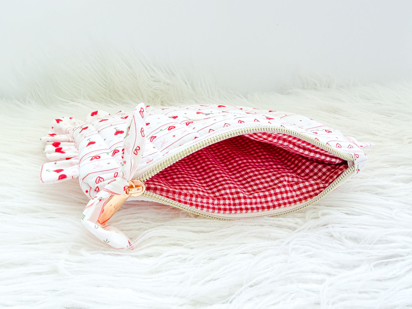 Love Letters Ruffle Pouch