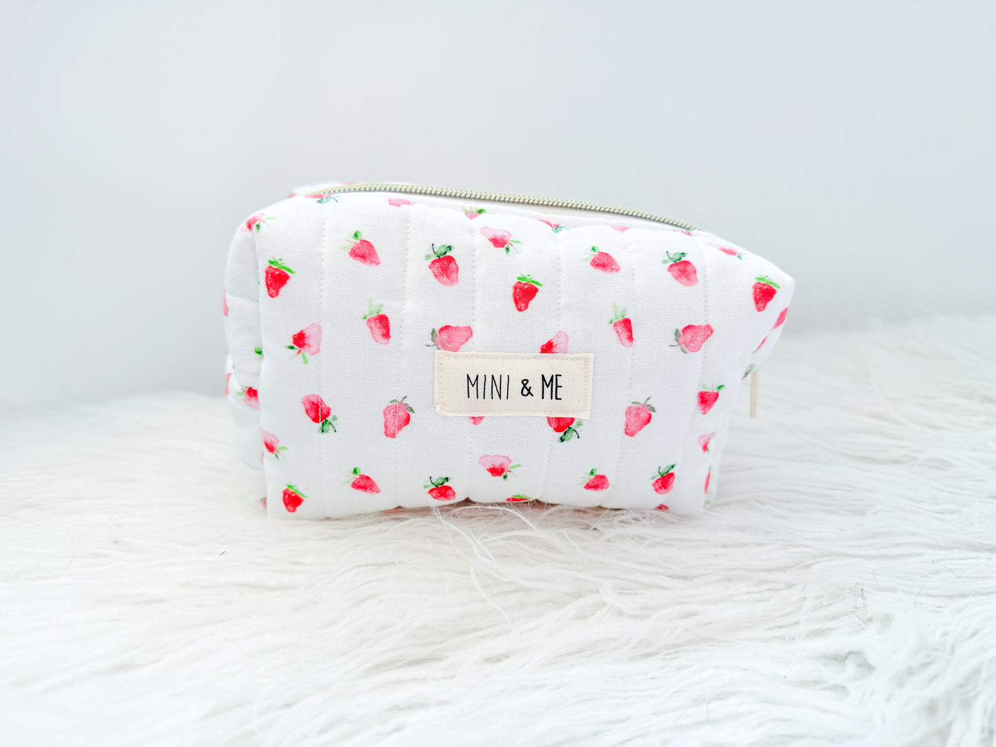 Strawberry Quilted Everything Pouch