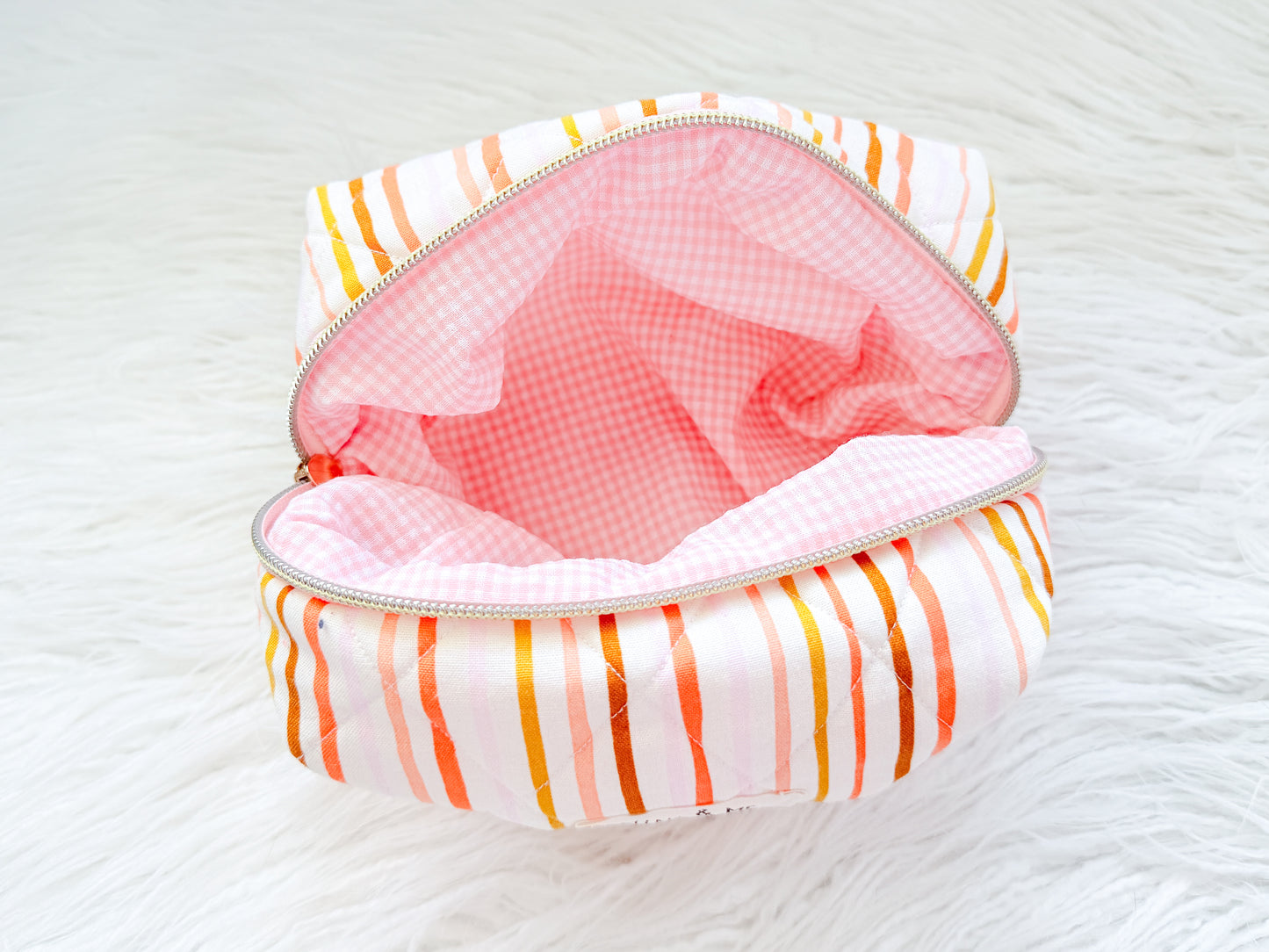 Sunset Stripes Quilted Everything Pouch