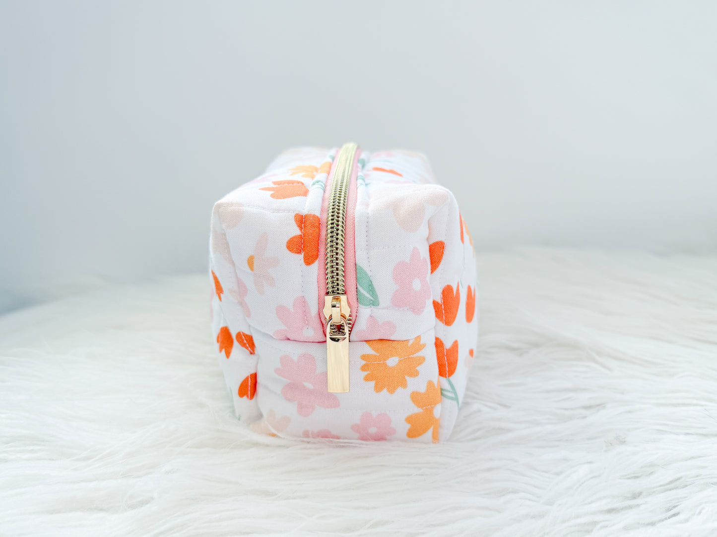 Spring Blooms Quilted Everything Pouch