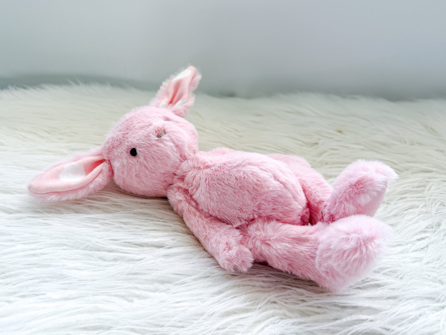 Mini Minky Snuggle Bunny in Blush Pink