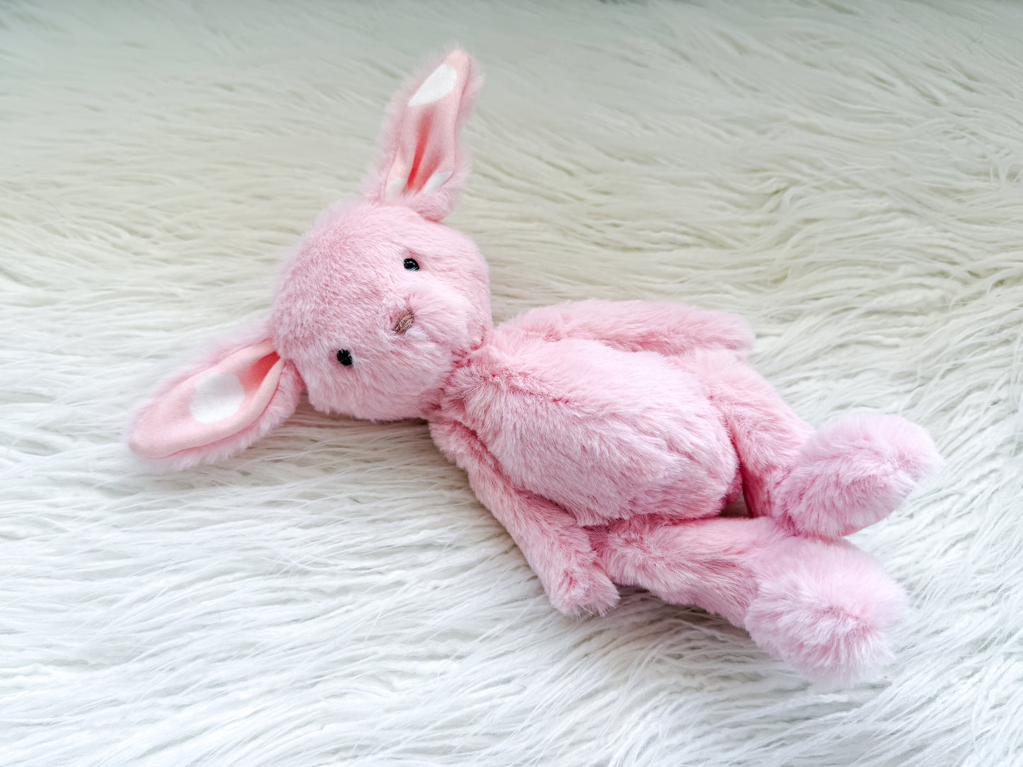 Mini Minky Snuggle Bunny in Blush Pink