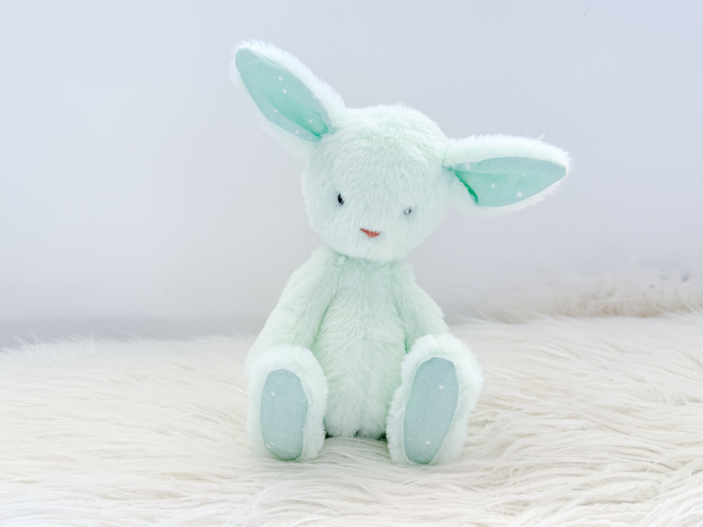 Mini Minky Snuggle Bunny in Mint Green