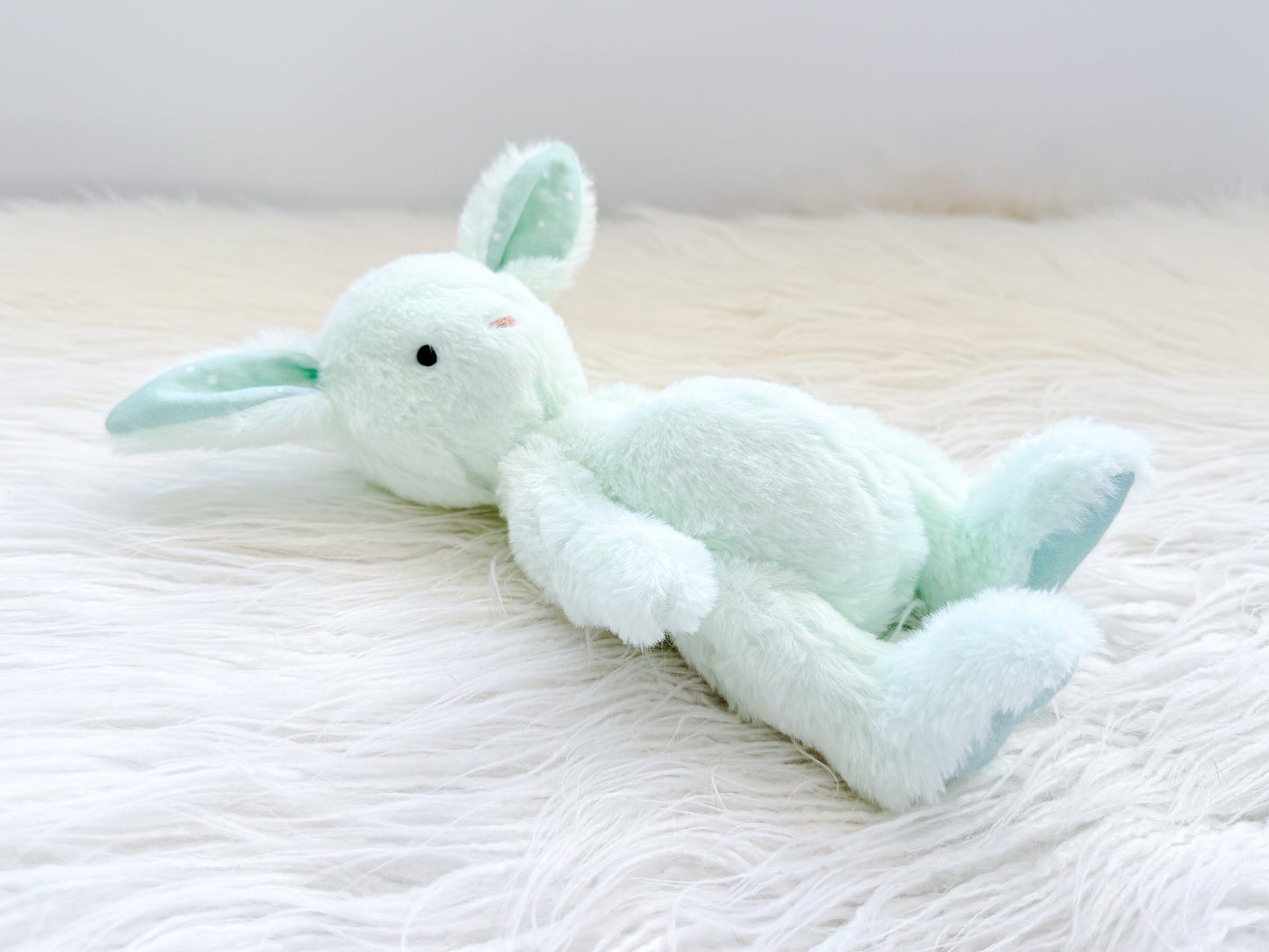 Mini Minky Snuggle Bunny in Mint Green