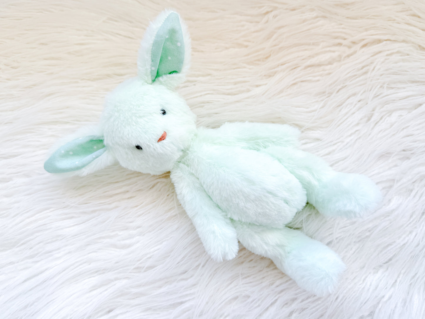 Mini Minky Snuggle Bunny in Mint Green