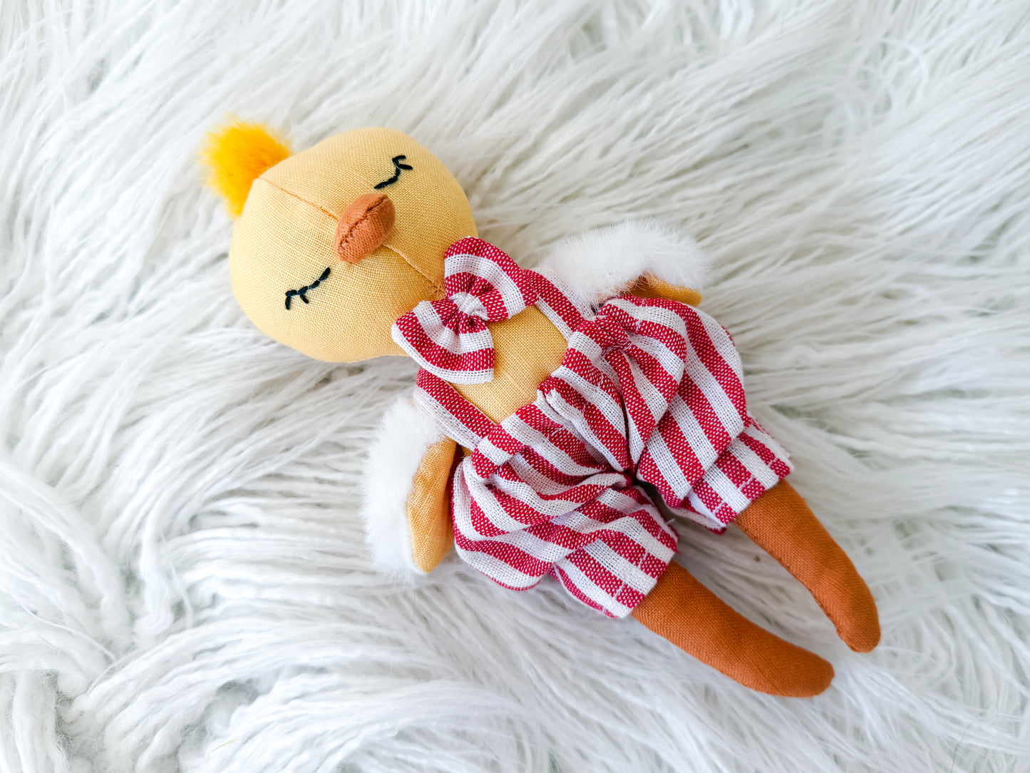 Archie the Candy Stripe Linen Chicken