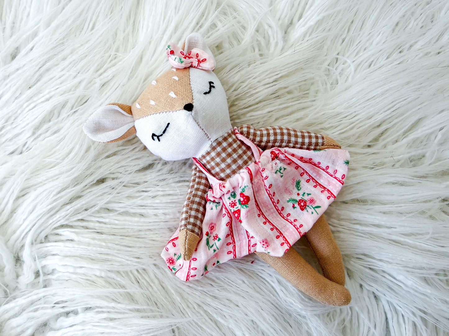Rosie the Floral Linen Fawn