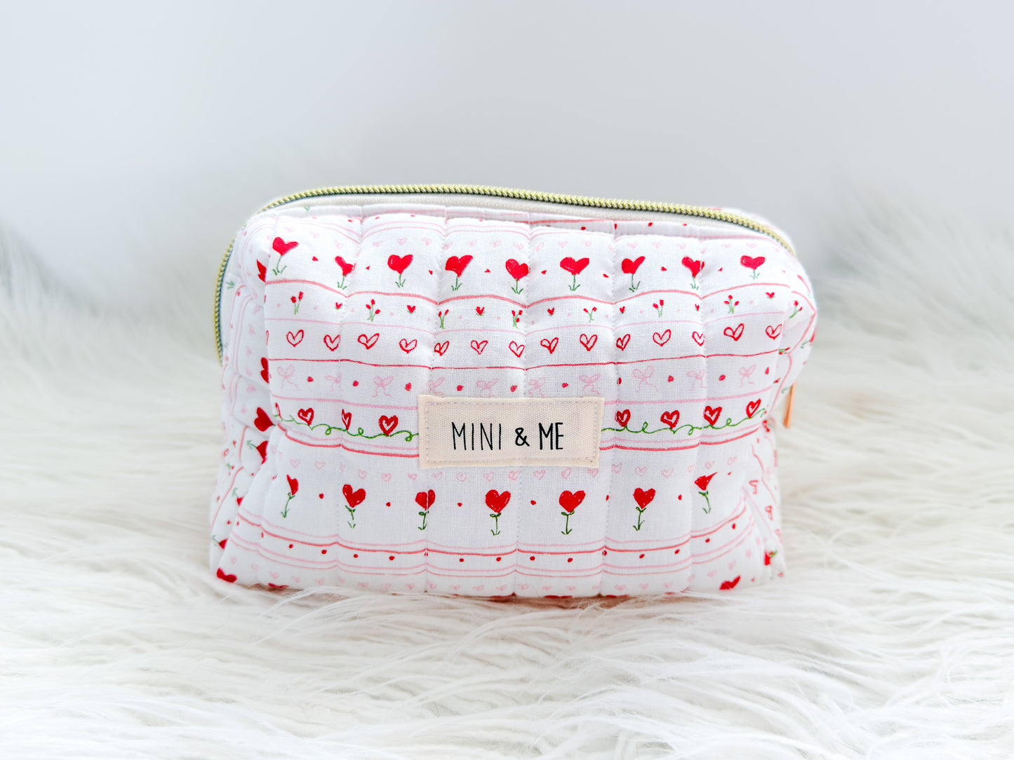 Love Letters Quilted Everything Pouch