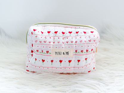 Love Letters Quilted Everything Pouch