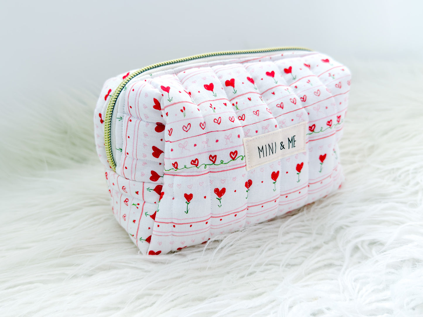 Love Letters Quilted Everything Pouch