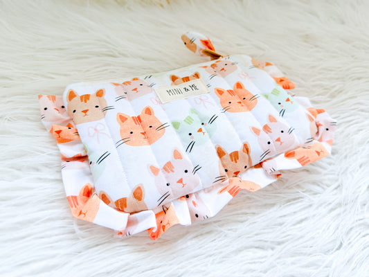 Meow Meadow Ruffle Pouch – Mini & Me Original Print