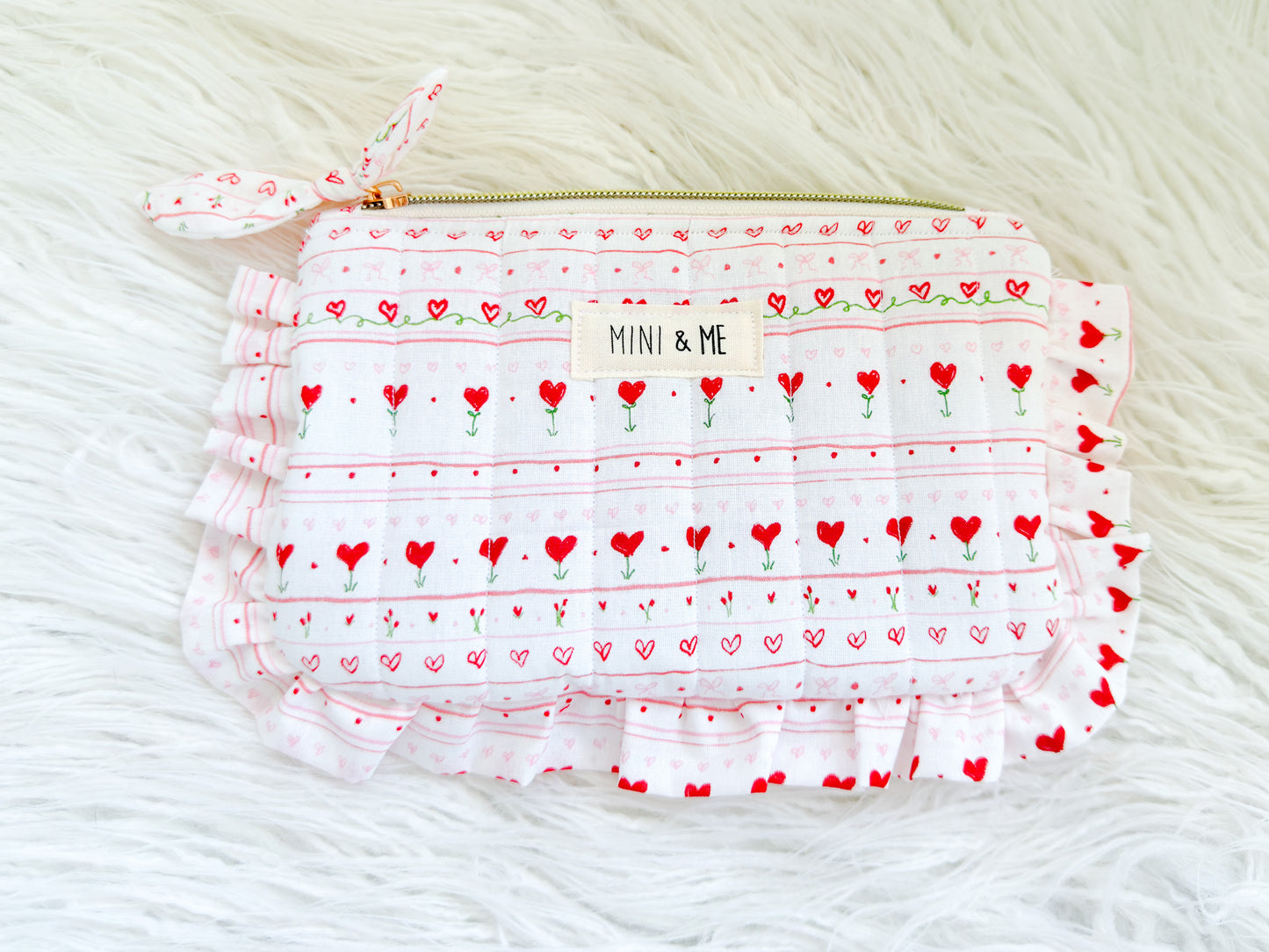 Love Letters Ruffle Pouch