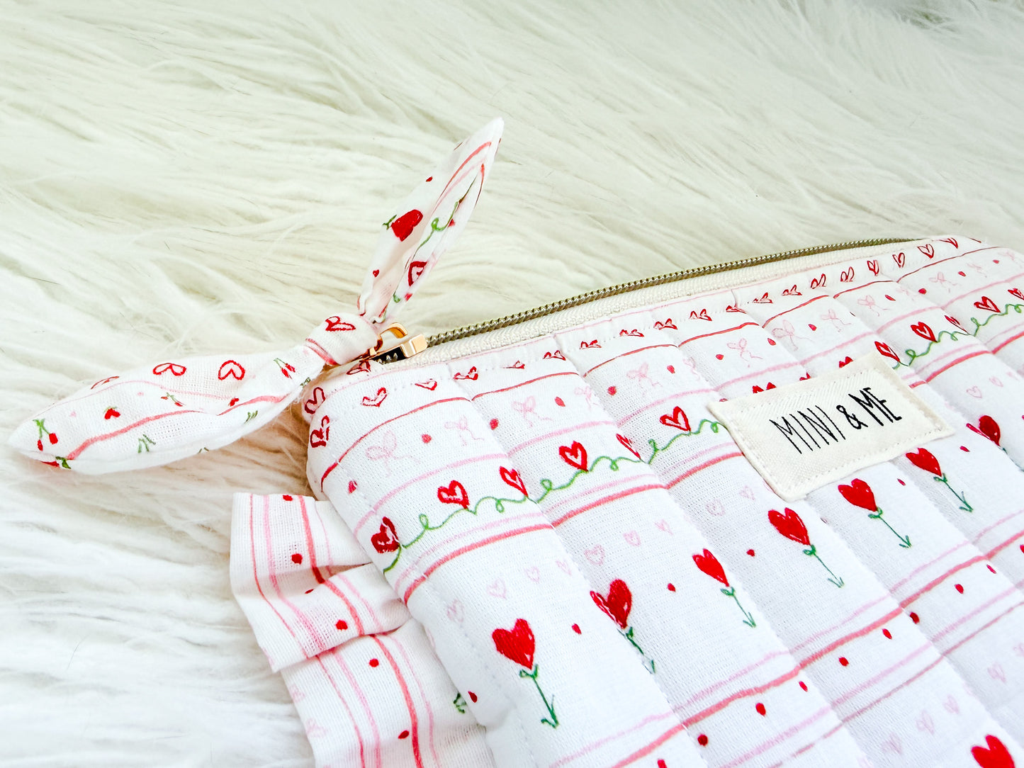 Love Letters Ruffle Pouch