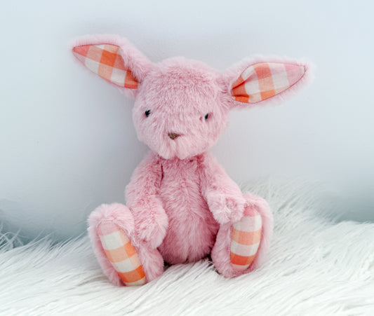 Mini Minky Snuggle Bunny in Pink