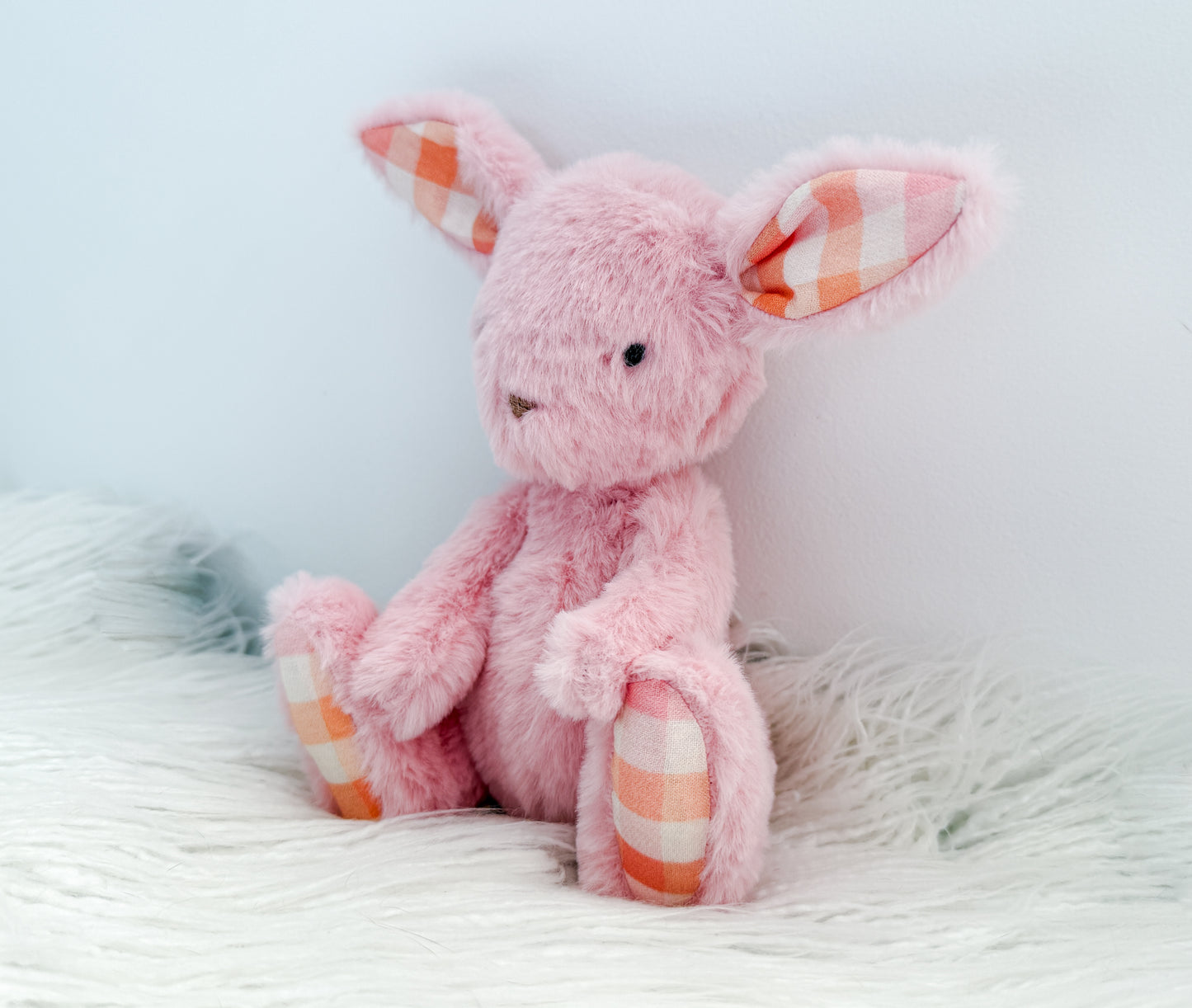 Mini Minky Snuggle Bunny in Pink