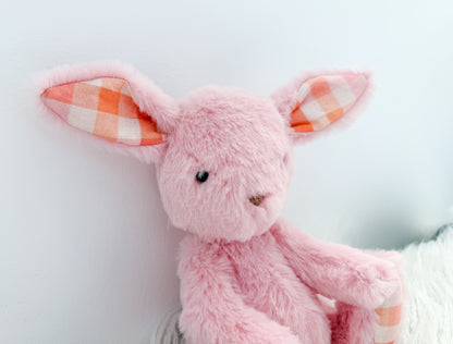 Mini Minky Snuggle Bunny in Pink