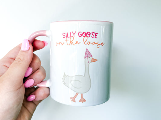 11oz Ceramic Mug - Silly Goose On The Loose