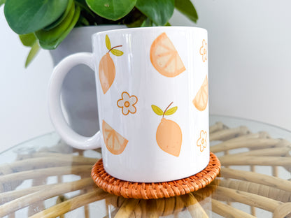 11oz Ceramic Mug - Cute Lemons