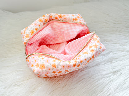 Quilted Everything Pouch - Summer Flowers