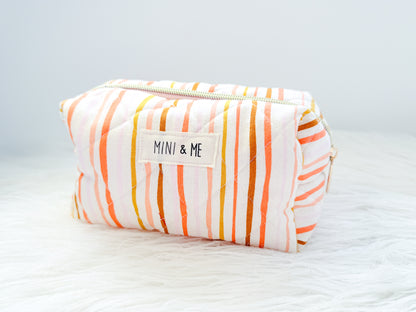 Sunset Stripes Quilted Everything Pouch