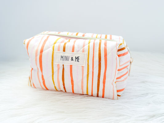 Sunset Stripes Quilted Everything Pouch