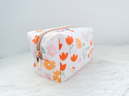 Spring Blooms Quilted Everything Pouch