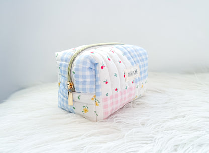 Patchwork Gingham Quilted Everything Pouch