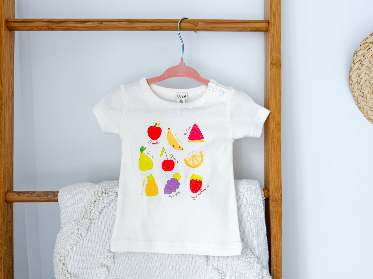 Organic Cotton Baby T-Shirt - Fun Fruits