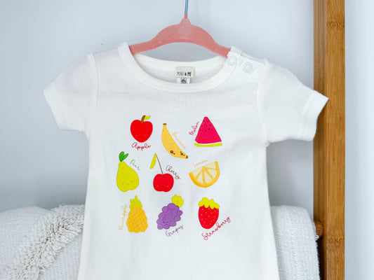 Organic Cotton Baby T-Shirt - Fun Fruits