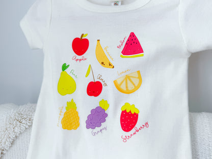 Organic Cotton Baby T-Shirt - Fun Fruits