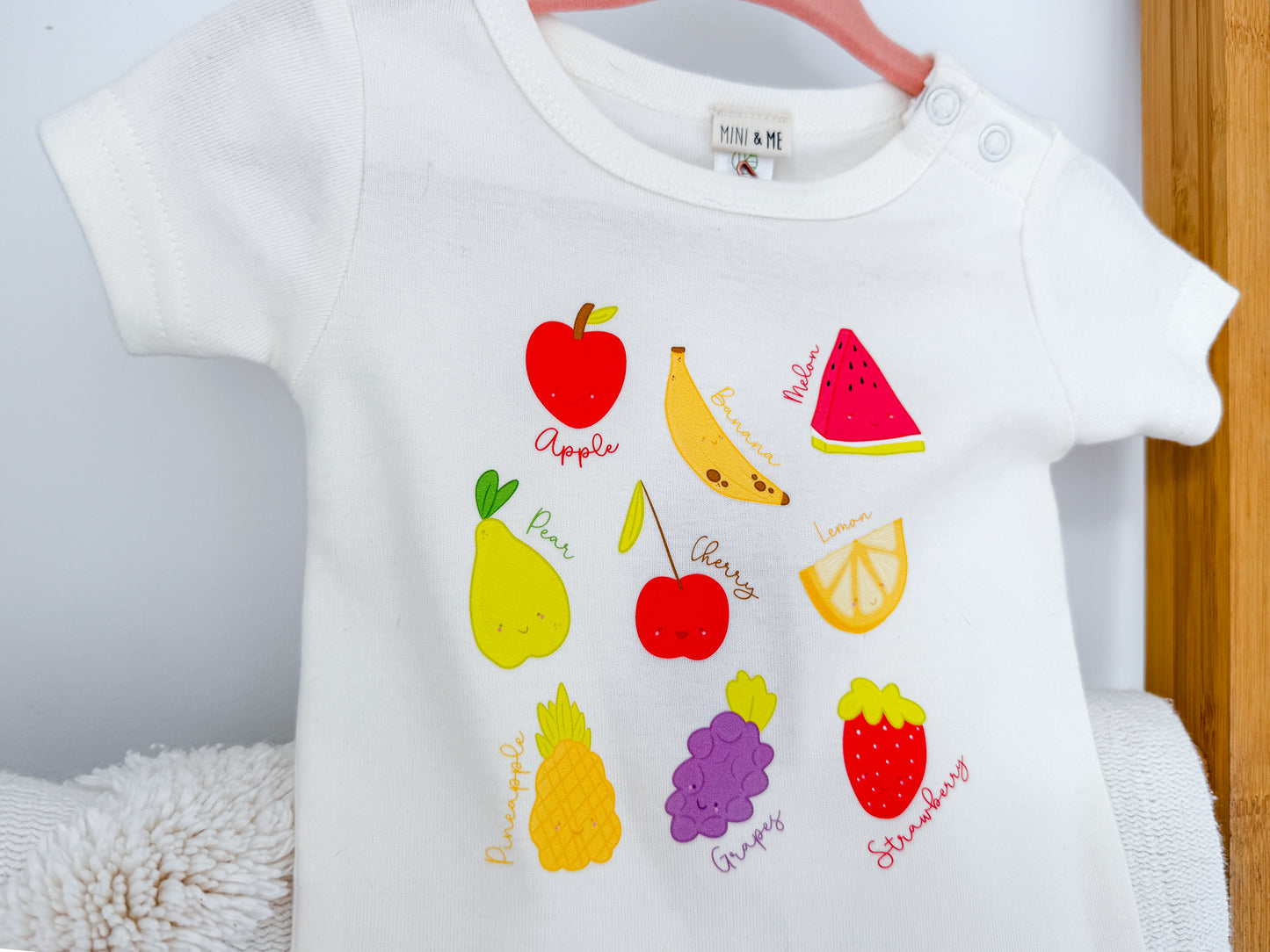 Organic Cotton Baby T-Shirt - Fun Fruits