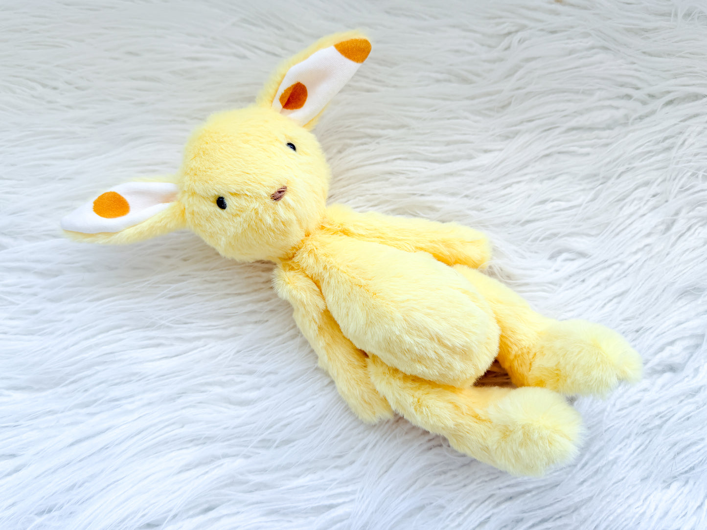 Mini Minky Snuggle Bunny in Duck Yellow