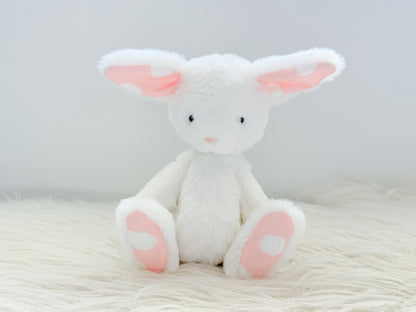 Mini Minky Snuggle Bunny in Snow