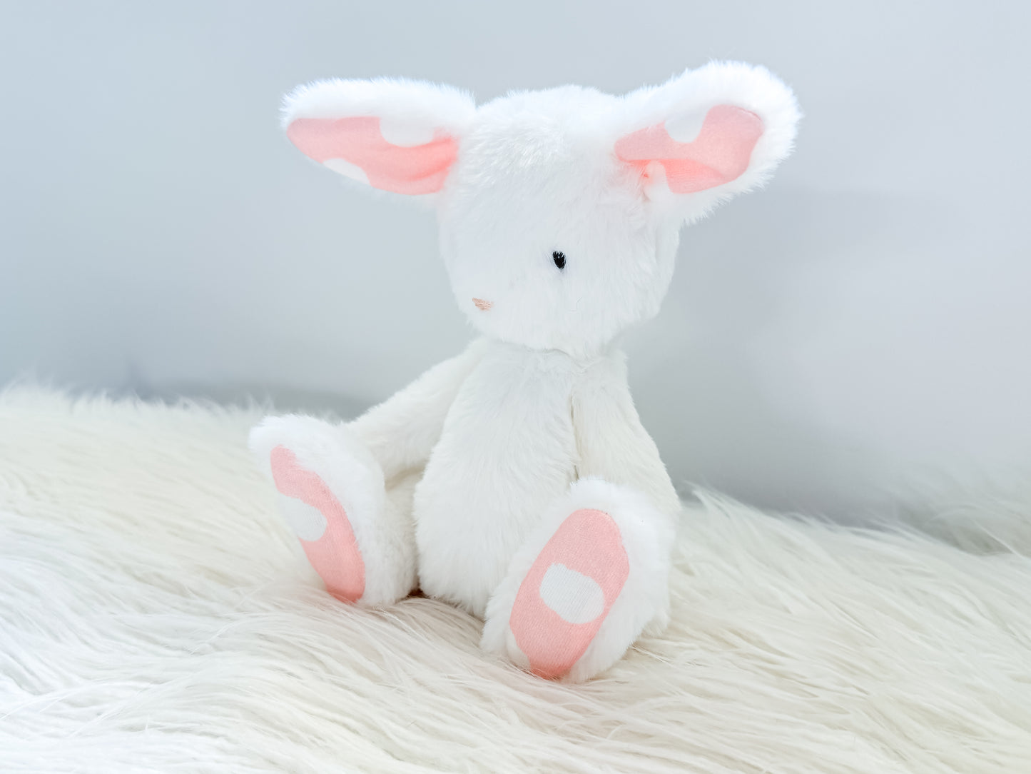 Mini Minky Snuggle Bunny in Snow