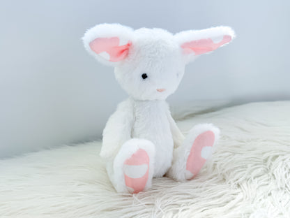 Mini Minky Snuggle Bunny in Snow