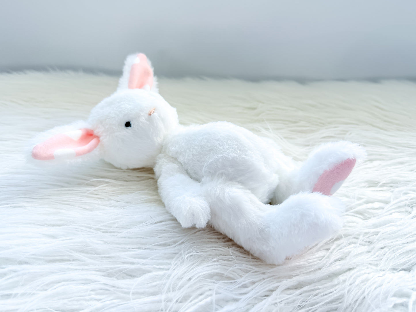Mini Minky Snuggle Bunny in Snow
