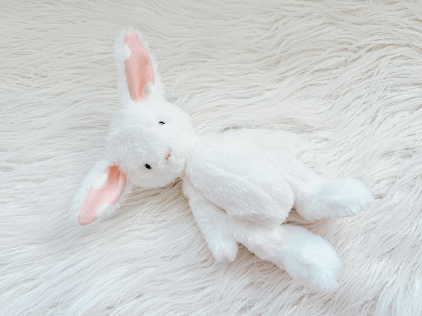 Mini Minky Snuggle Bunny in Snow