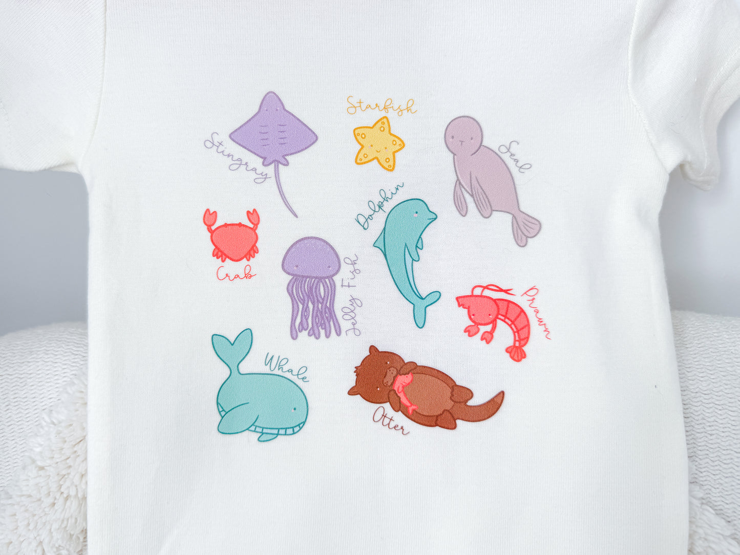 Organic Cotton Baby T-Shirt - Marine Life