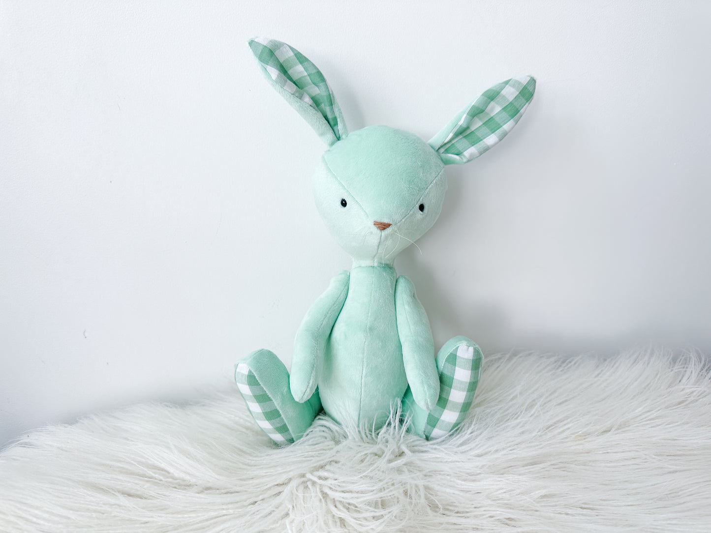 Minky Bunny in Green