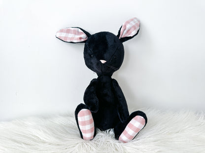 Minky Bunny in Black