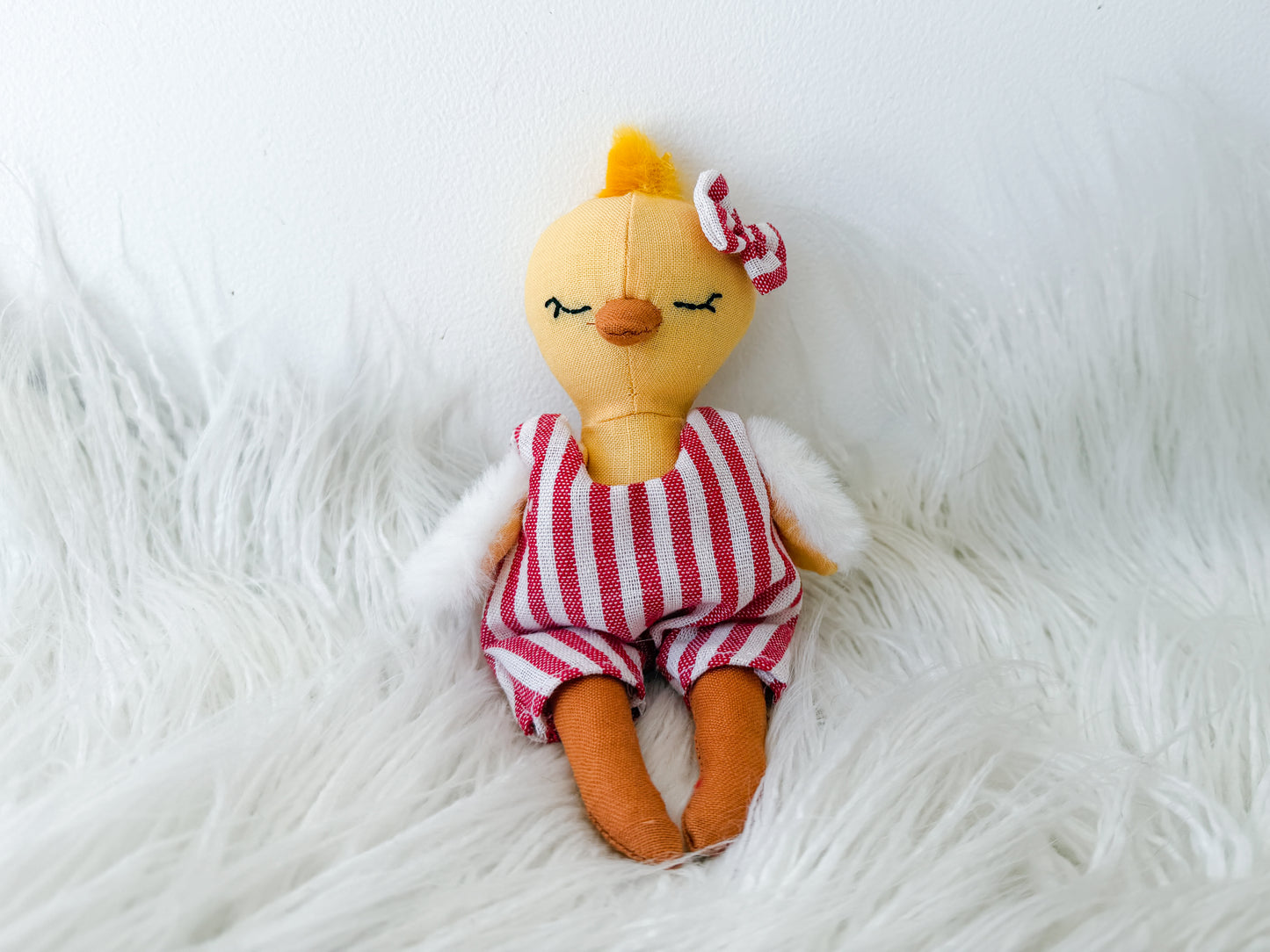 Poppy the Candy Stripe Linen Chicken