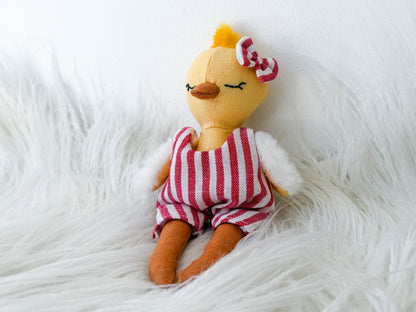 Poppy the Candy Stripe Linen Chicken