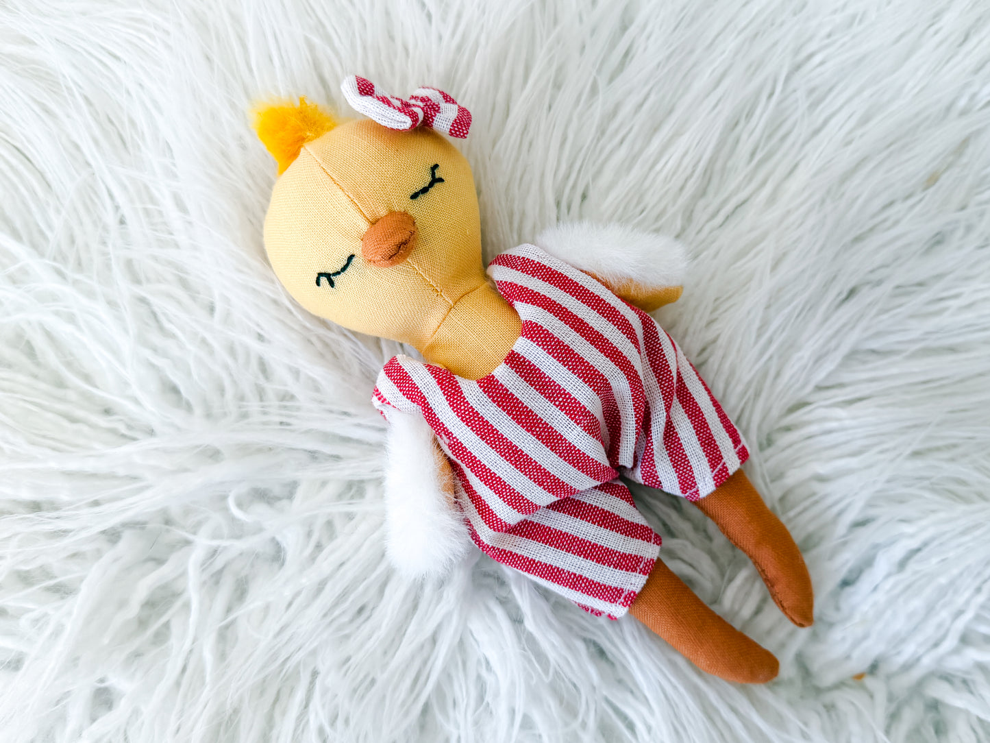 Poppy the Candy Stripe Linen Chicken