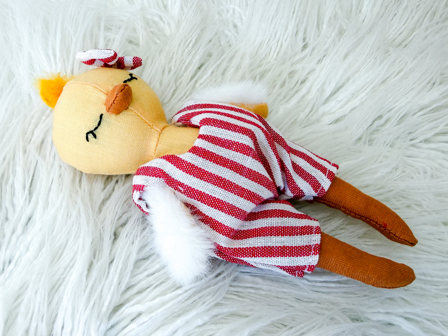 Poppy the Candy Stripe Linen Chicken