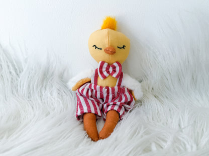 Archie the Candy Stripe Linen Chicken