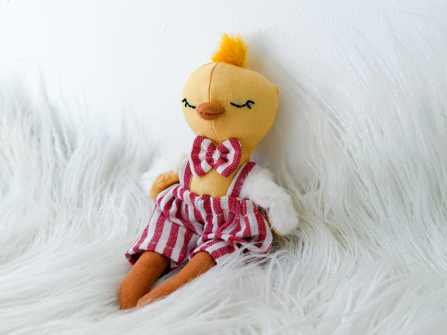 Archie the Candy Stripe Linen Chicken