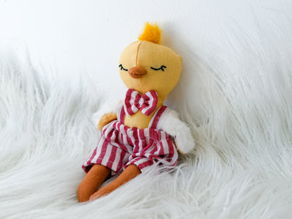 Archie the Candy Stripe Linen Chicken