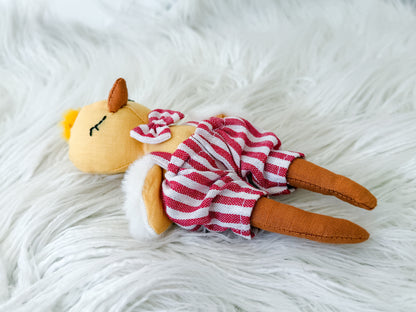 Archie the Candy Stripe Linen Chicken